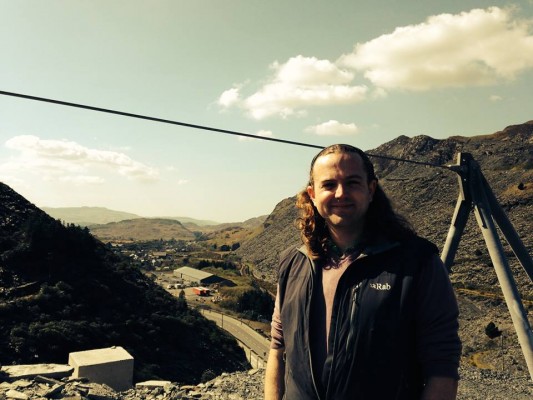 Papertrail CEO Ben Scholes at Zip World Titan